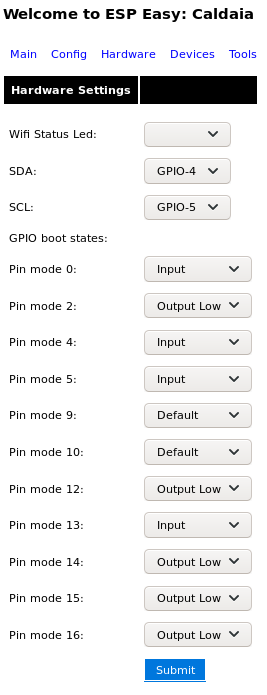 creDomESP1 config hardware